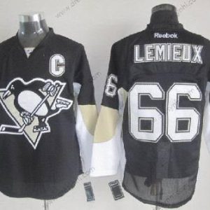 Pittsburgh Penguins #66 Mario Lemieux Černá dres – Pánské