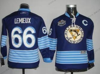 Pittsburgh Penguins #66 Mario Lemieux Námořnictvo Modrý Třetí dres dres – Dětské