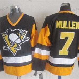 Pittsburgh Penguins #7 Joe Mullen Černá Retro CCM dres – Pánské