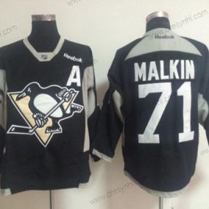 Pittsburgh Penguins #71 Evgeni Malkin 2014 Training Černá dres – Pánské