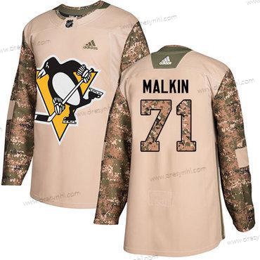 Pittsburgh Penguins #71 Evgeni Malkin Camo Autentické 2017 Veterans Day Sešitý NHL dres – Juniorské