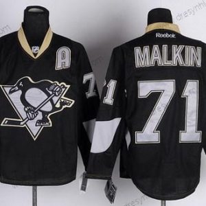 Pittsburgh Penguins #71 Evgeni Malkin Černá Ice dres – Pánské