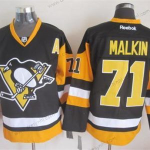 Pittsburgh Penguins #71 Evgeni Malkin Černá Třetí dres dres – Pánské