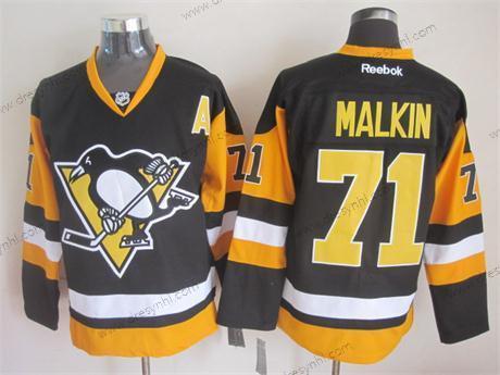 Pittsburgh Penguins #71 Evgeni Malkin Černá Třetí dres dres – Pánské