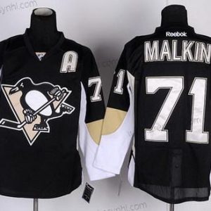 Pittsburgh Penguins #71 Evgeni Malkin Černá dres – Pánské