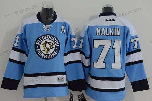 Pittsburgh Penguins #71 Evgeni Malkin Náhradní Modrý NHL Reebok – Juniorské