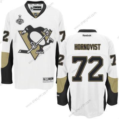 Pittsburgh Penguins #72 Patric Hornqvist Bílý Road 2017 Stanley Cup NHL Finals Patch dres – Pánské