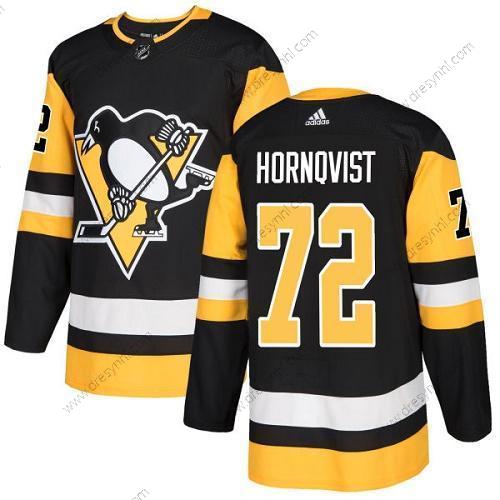 Pittsburgh Penguins #72 Patric Hornqvist Černá Domácí dres Autentické Sešitý NHL dres – Juniorské