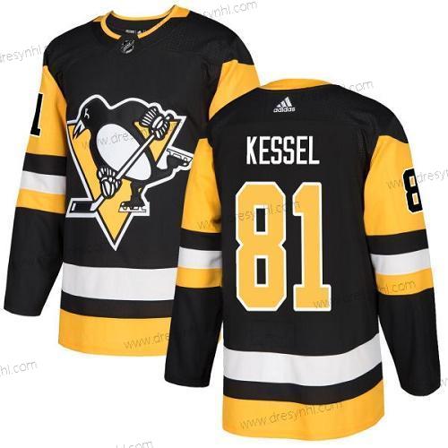 Pittsburgh Penguins #81 Phil Kessel Černá Domácí dres Autentické Sešitý NHL dres – Juniorské