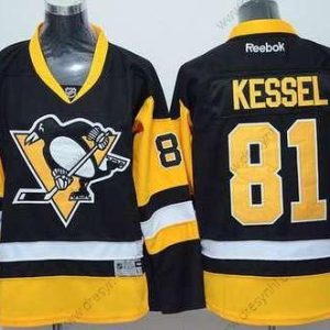 Pittsburgh Penguins #81 Phil Kessel Černá Třetí dres NHL Reebok dres – Juniorské