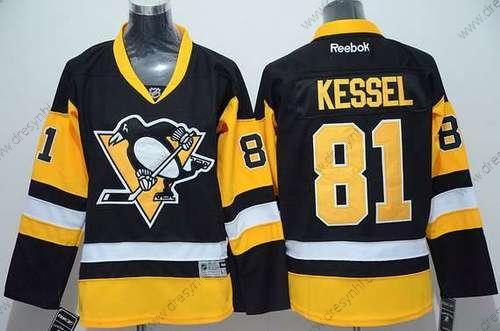 Pittsburgh Penguins #81 Phil Kessel Černá Třetí dres NHL Reebok dres – Juniorské