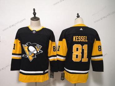 Pittsburgh Penguins #81 Phil Kessel Černá dres – Juniorské