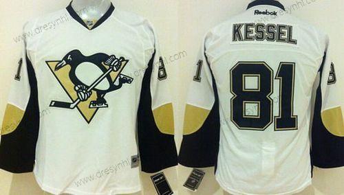 Pittsburgh Penguins #81 Phil Kessel Hostující dres Bílý NHL Reebok dres – Juniorské