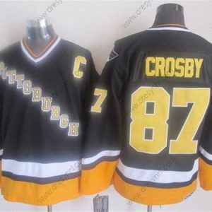 Pittsburgh Penguins #87 Sidney Crosby 1993 Černá Retro CCM dres – Pánské