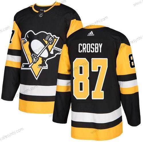 Pittsburgh Penguins #87 Sidney Crosby Černá Domácí dres Autentické Sešitý NHL dres – Juniorské