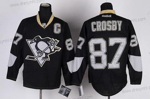 Pittsburgh Penguins #87 Sidney Crosby Černá Ice dres – Pánské