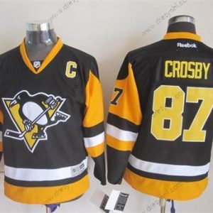 Pittsburgh Penguins #87 Sidney Crosby Černá Třetí dres dres – Dětské