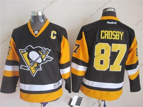 Pittsburgh Penguins #87 Sidney Crosby Černá Třetí dres dres – Dětské