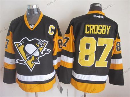 Pittsburgh Penguins #87 Sidney Crosby Černá Třetí dres dres – Pánské