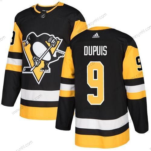 Pittsburgh Penguins #9 Pascal Dupuis Černá Domácí dres Autentické Sešitý NHL dres – Juniorské