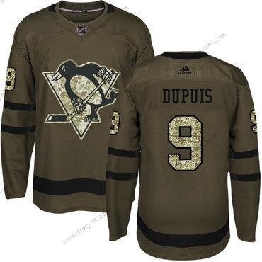 Pittsburgh Penguins #9 Pascal Dupuis Zelená Salute to Service Sešitý NHL dres – Juniorské