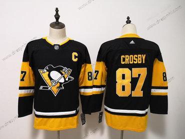 Pittsburgh Penguins Černá Žlutá #87 Sidney Crosby dres – Juniorské