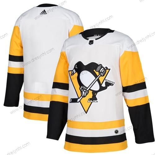 Pittsburgh Penguins Prázdný Bílý Road Autentické Sešitý NHL dres – Juniorské