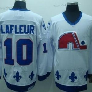 Quebec Nordiques #10 Guy Lafleur Bílý Retro CCM dres – Pánské