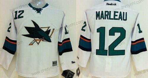 San Jose Sharks #12 Patrick Marleau 2014 Bílý dres – Dětské