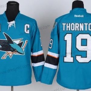 San Jose Sharks #19 Joe Thornton 2014 Modrý dres – Pánské