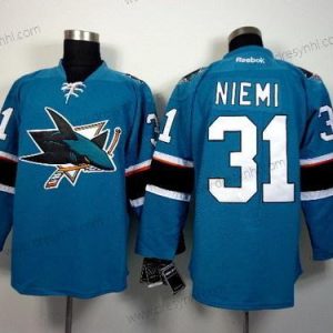 San Jose Sharks #31 Antti Niemi 2014 Modrý dres – Pánské