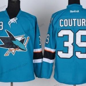 San Jose Sharks #39 Logan Couture 2014 Modrý dres – Pánské