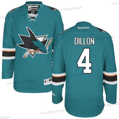 San Jose Sharks #4 Brenden Dillon Modrozelená Domácí dres dres – Pánské