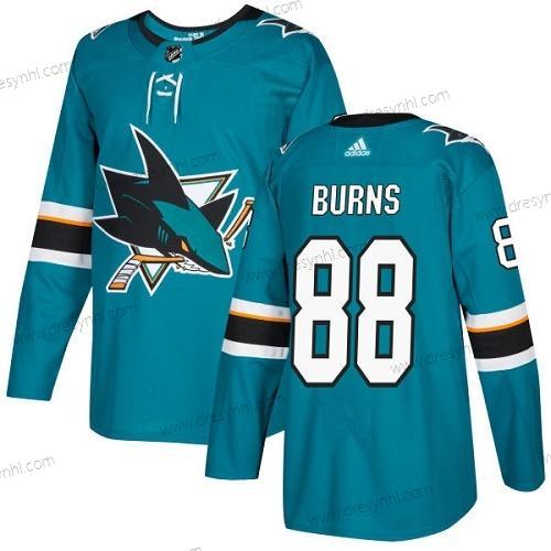 San Jose Sharks #88 Brent Burns Modrozelená Domácí dres Autentické Sešitý NHL dres – Juniorské