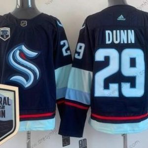 Seattle Kraken #29 Vince Dunn Námořnictvo 2021-22 Zahájení sezóny Autentické dres – Pánské