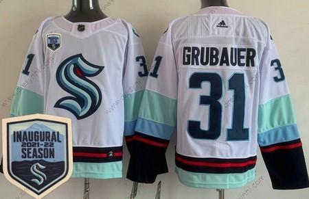 Seattle Kraken #31 Philipp Grubauer Bílý 2021-22 Zahájení sezóny Autentické dres – Pánské