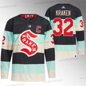 Seattle Kraken #32 Kraken Modrý 2024 Zimní Klasický Primegreen Sešitý dres – Pánské