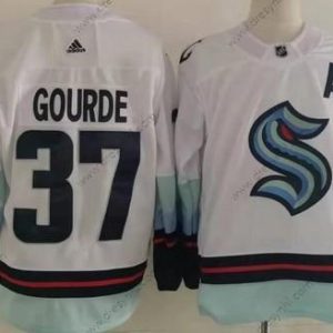 Seattle Kraken #37 Yanni Gourde Bílý Autentické dres – Pánské