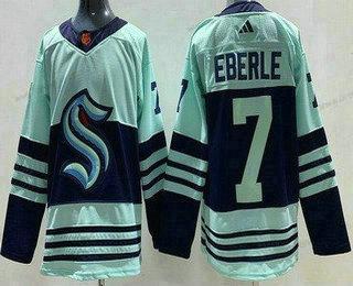 Seattle Kraken #7 Jordan Eberle Zelená 2022 Obrácený Retro Autentické dres – Pánské