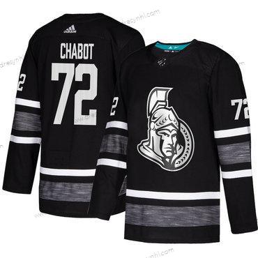 Senators #72 Thomas Chabot Černá Autentické 2019 All-Star Sešitý Hokejový dres – Pánské