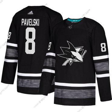 Sharks #8 Joe Pavelski Černá Autentické 2019 All-Star Sešitý Hokejový dres – Pánské