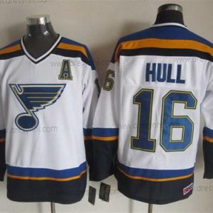 St. Louis Blues #16 Brett Hull 2014 Bílý Retro CCM dres – Pánské