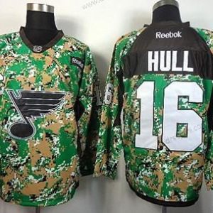 St. Louis Blues #16 Brett Hull 2014 Camo dres – Pánské