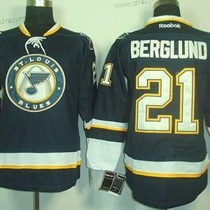 St. Louis Blues #21 Patrik Berglund Námořnictvo Modrý Třetí dres dres – Pánské