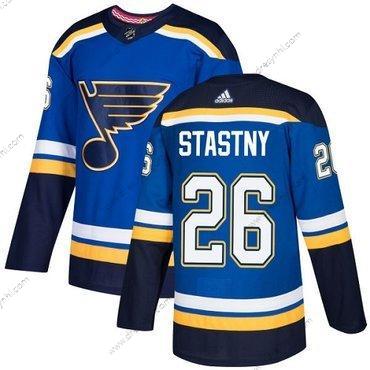 St. Louis Blues #26 Paul Stastny Modrý Domácí dres Autentické Sešitý NHL dres – Juniorské