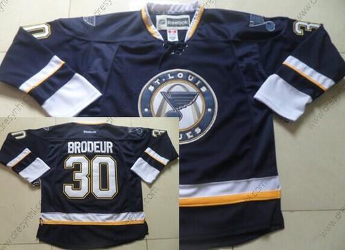 St. Louis Blues #30 Martin Brodeur Námořnictvo Modrý Třetí dres dres – Pánské