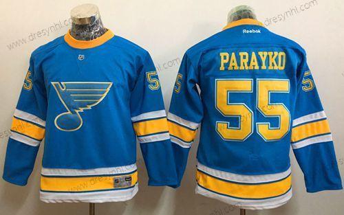 St. Louis Blues #55 Colton Parayko Modrý 2017 Zimní Klasický Sešitý NHL dres – Juniorské