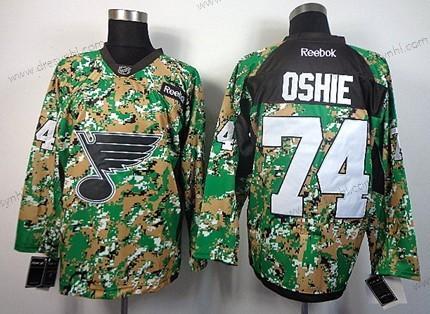 St. Louis Blues #74 T. J. Oshie 2014 Camo dres – Pánské