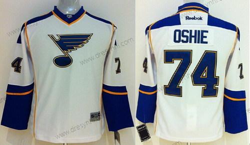 St. Louis Blues #74 T. J. Oshie Bílý dres – Dětské