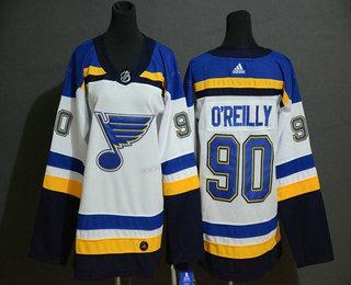 St. Louis Blues #90 Ryan O’Reilly Bílý Sešitý NHL dres – Juniorské